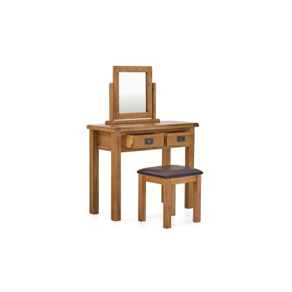Salisbury Waxed Premium Oak Dressing Table Stool