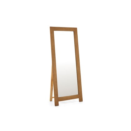 Salisbury Waxed Premium Oak Cheval Mirror