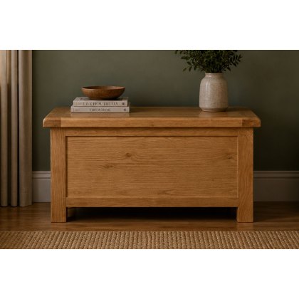 Salisbury Waxed Premium Oak Storage Box