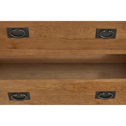 Salisbury Waxed Premium Oak 2 Over 3 Chest Of Drawers