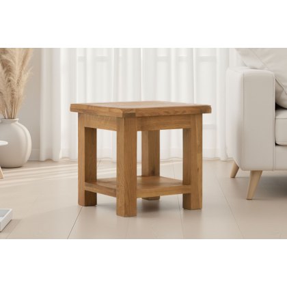 Salisbury Waxed Premium Oak Lamp Table