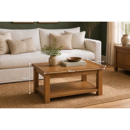 Salisbury Waxed Premium Oak Coffee Table