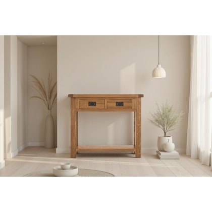 Salisbury Waxed Premium Oak Console Table Salisbury Waxed Premium Oak Console Table