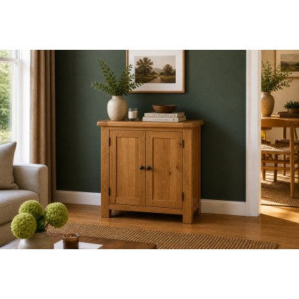 Salisbury Waxed Premium Oak Mini Cupboard