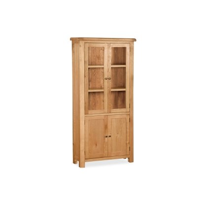 Salisbury Waxed Premium Oak Display Cabinet Salisbury Waxed Premium Oak Display Cabinet
