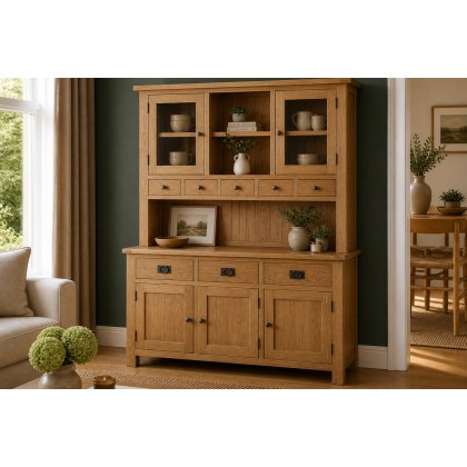 Salisbury Waxed Premium Oak Large Dresser