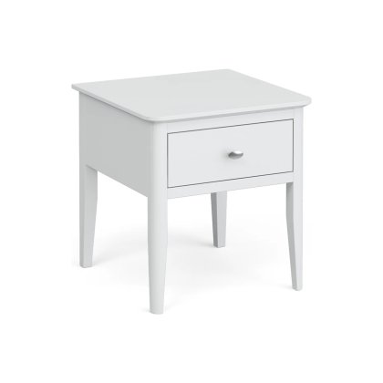 Hampstead Painted White Lamp Table Self Assembly