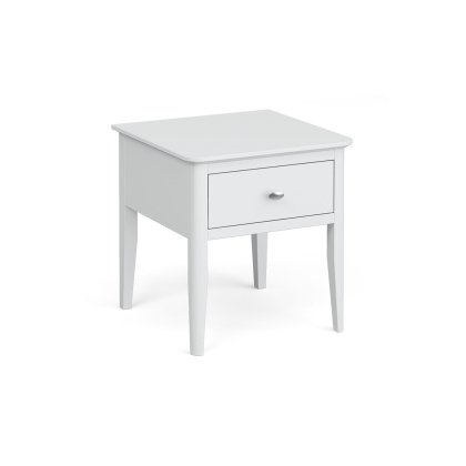 Hampstead Painted White Lamp Table Self Assembly