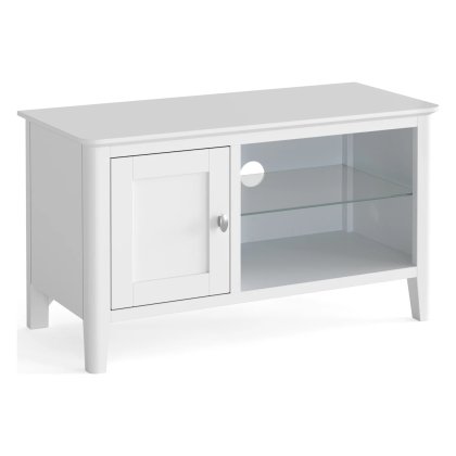 Hampstead Painted White Small Tv Unit