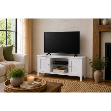 Hampstead Painted White Large Tv Unit