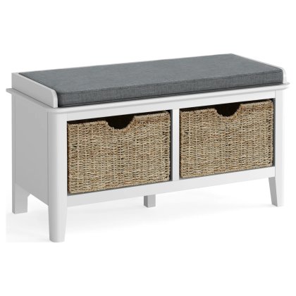 Hampstead Painted White Storage Bench