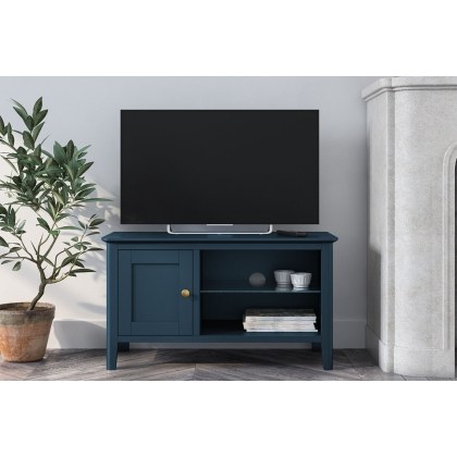 Harrogate Painted Blue Small Tv Unit Harrogate Painted Blue Small Tv Unit