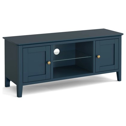 Harrogate Painted Blue Large Tv Unit