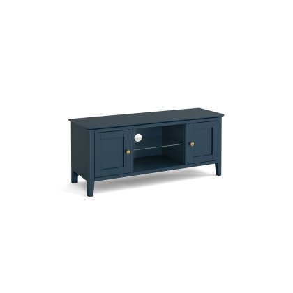 Harrogate Painted Blue Large Tv Unit Harrogate Painted Blue Large Tv Unit