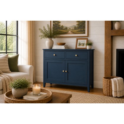 Harrogate Painted Blue 2 Door Sideboard