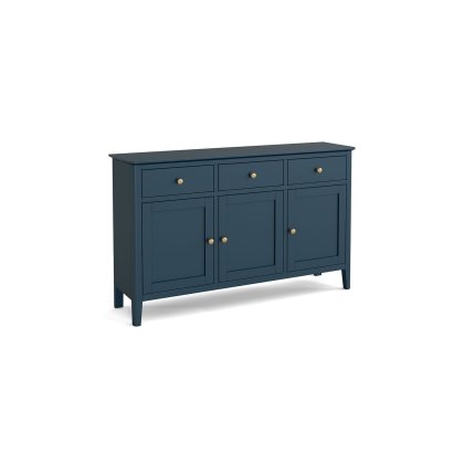 Harrogate Painted Blue 3 Door Sideboard
