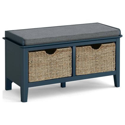 Harrogate Painted Blue Storage Bench