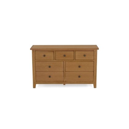 Burford Country Oak 3 Over 4 Chest of Drawers