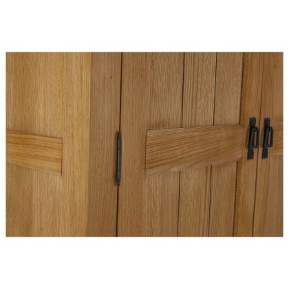 Burford Country Oak Gents Wardrobe