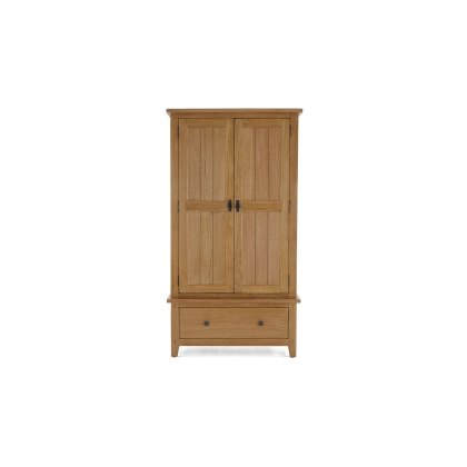 Burford Country Oak Gents Wardrobe Burford Country Oak Gents Wardrobe