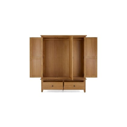Burford Country Oak Triple Wardrobe