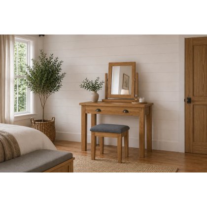Burford Country Oak Dressing Table Set