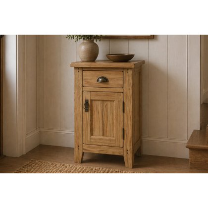 Burford Country Oak Telephone Cupboard
