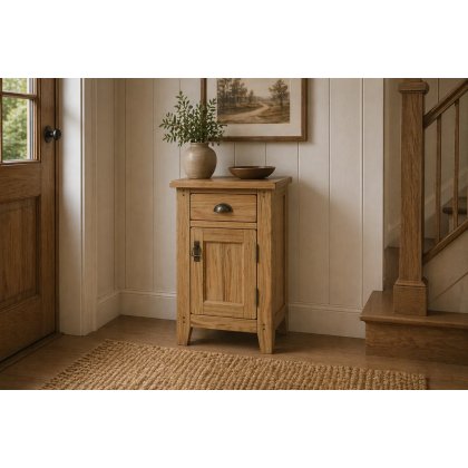 Burford Country Oak Telephone Cupboard