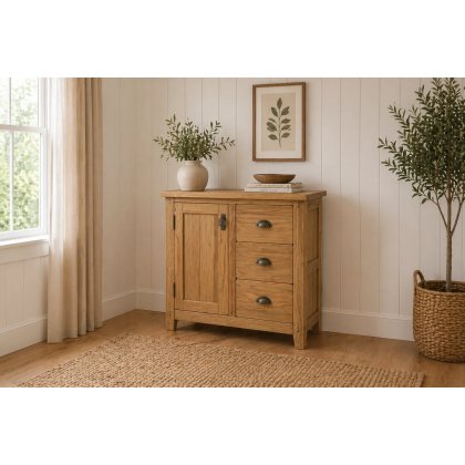 Burford Country Oak Mini Sideboard