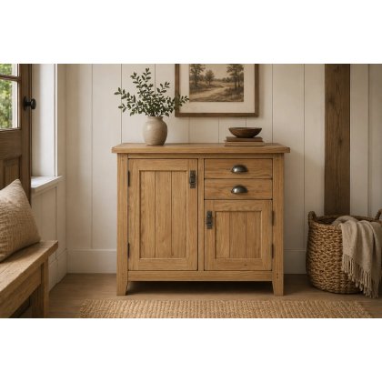 Burford Country Oak Small Sideboard