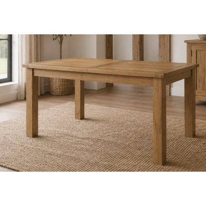 Burford Country Oak Small Butterfly 150-200cm Extending Dining Table