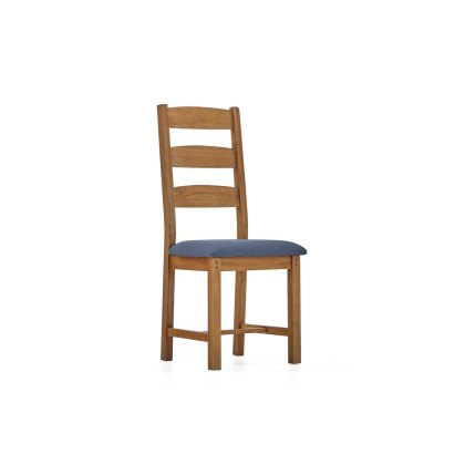 Burford Country Oak Ladder Dining Chair (Pair)