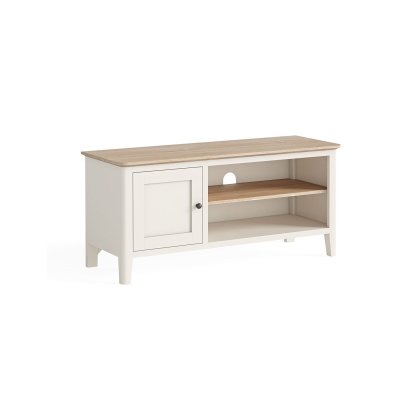 Marlow Oak Painted Coconut White 110cm TV Unit