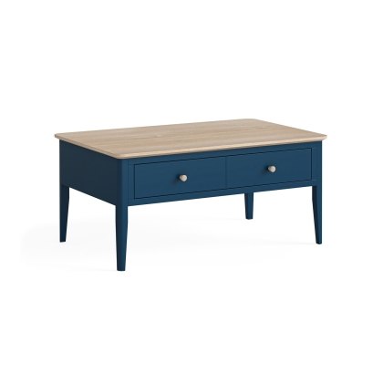 Marlow Oak Painted Navy Blue Coffee Table