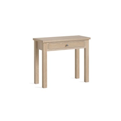 Modern Country Oak Single Drawer Dressing Table Desk