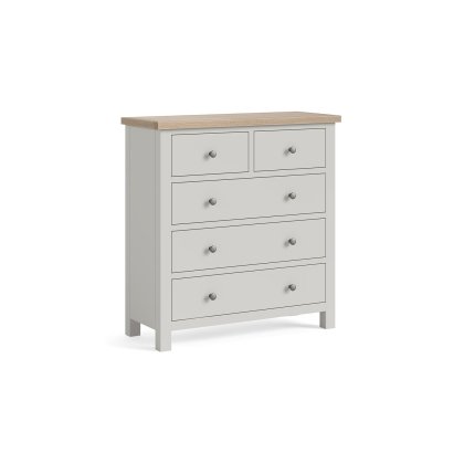 Modern Country Painted Oak Stone Grey 2 Over 3 Chest of Drawers Modern Country Painted Oak Stone Grey 2 Over 3 Chest of Drawers