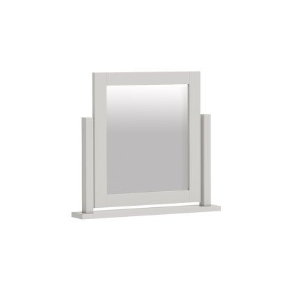 Modern Country Painted Oak Stone Grey Dressing Table Vanity Mirror