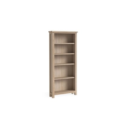 Modern Country Oak Large Bookcase