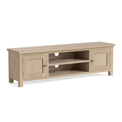 Modern Country Oak 160cm Extra Large TV Unit