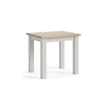 Modern Country Painted Oak Stone Grey Bistro Dining Table