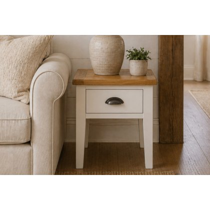 Cotswold White Lamp Table