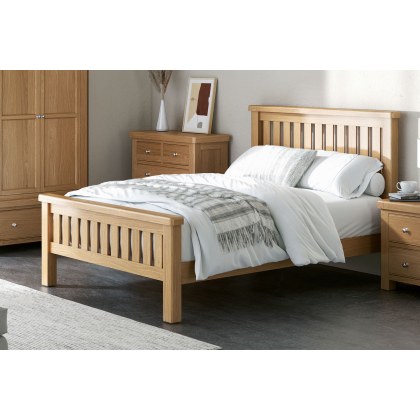 Normandy Chunky Country Oak Bed Frame