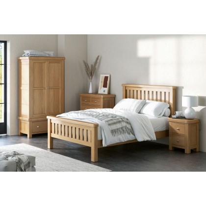 Normandy Chunky Country Oak Bed Frame