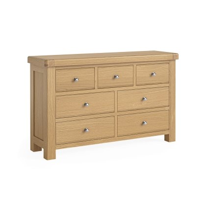 Normandy Chunky Country Oak 3 Over 4 Chest of Drawers