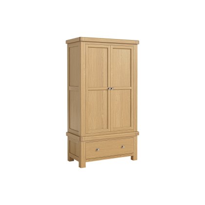 Normandy Chunky Country Oak Gents Wardrobe