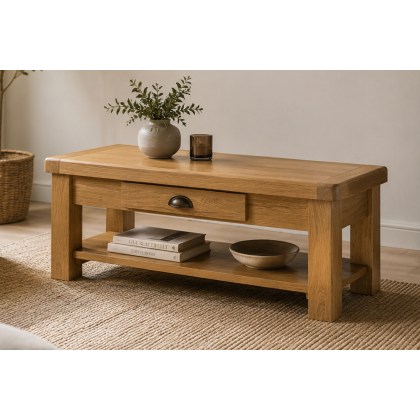 Normandy Chunky Country Oak Coffee Table Normandy Chunky Country Oak Coffee Table