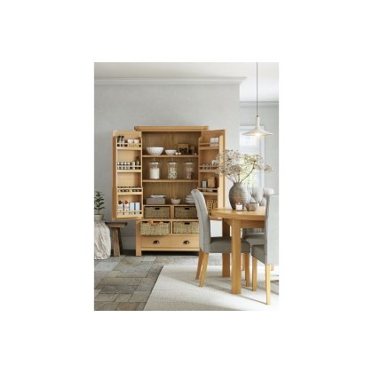 Normandy Chunky Country Oak Larder Unit