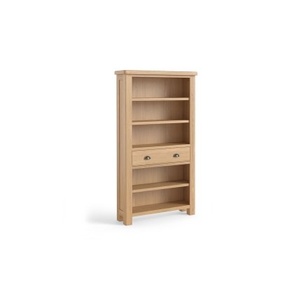 Normandy Chunky Country Oak Large Bookcase