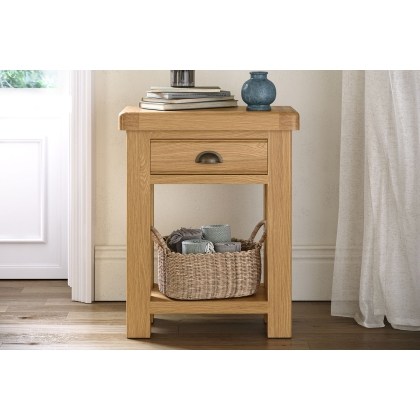 Normandy Chunky Country Oak Telephone Table Normandy Chunky Country Oak Telephone Table