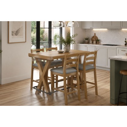 Normandy Chunky Country Oak Bar Table